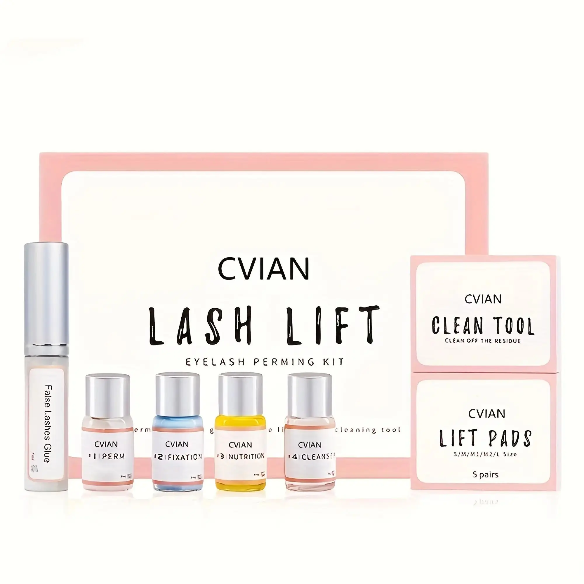 Professional Lash Lift Kit, 1 Set Semi-permanent Curling Eyelash Perm Kit, Long Lasting Lash Perming Set, Curling Lashes, Perfect Birthday Gift for Mother Women, Cosmetic, Eyelash Glue, Eyelash Fixer