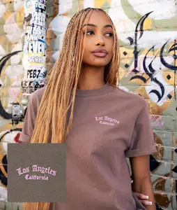 Los Angeles Embroidered Boyfriend Tee
