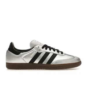 adidas Women's Samba OG Silver Metallic Black Gum, from StockX