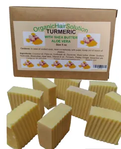 Kojic Acid Turmeric Soap Bar for Face & Body With Aloe Vera |  5 oz Bar- Formulated to work with all skin types