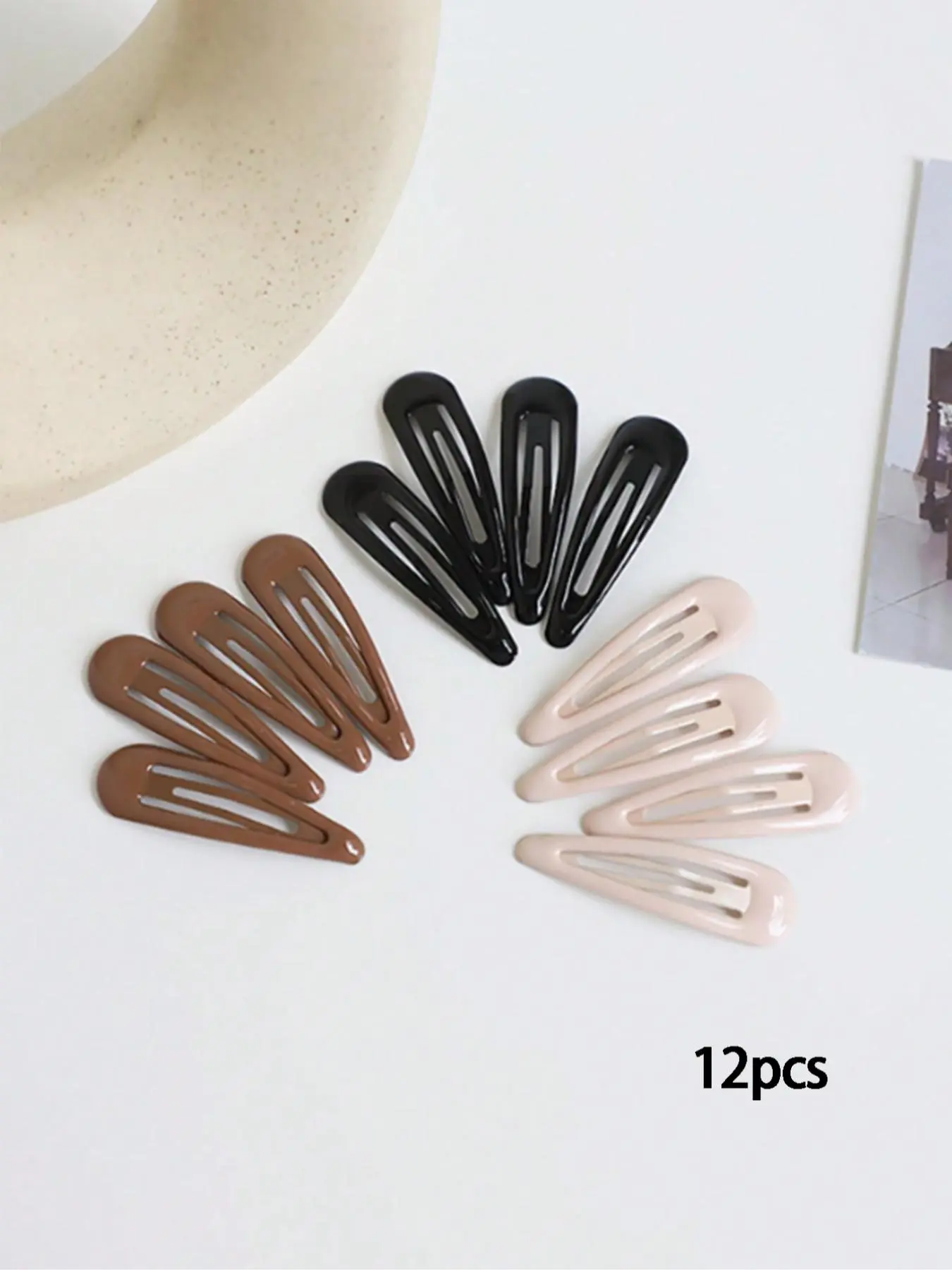 Simple Glossy Resin Hair Clips, Flat Clips, Cute Side Bangs Hairpins, Casual Versatile Hair Accessories for Women & Girls, Minimalist Headwear Suitable for Thick Hair,mothers day gift ,mothers day gift ideas