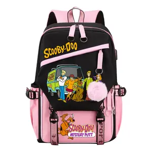 Viral TikTok Scooby-Doo Anime Backpack 2025! Full-Print Design + 17" Laptop Compartment  Waterproof & 3 Quick-Access Pockets for School/Con/Travel