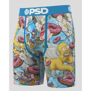 PSD Men's Simpsons Masterpiece Boxer Brief - Standard Length 7 Inch Inseam, Soft and Breathable Poly Blend Fabric