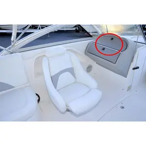 Push Button Locking Latch for Marine Boat Tool Box, Glovebox, Radio Box and Electronic Box, 1 Piece with Locking Function