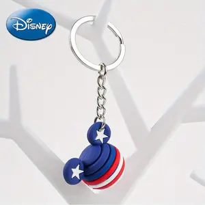 Mickey Officially Licensed PVC Figurine Bag Clip Charms Anime Figure Keychain Anime Collector Keyring Backpack Decor 1Pc Disney