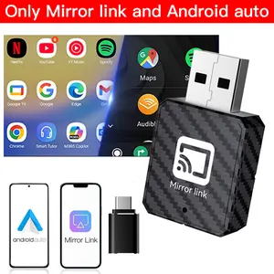 Yurnlv 2026 Wired to Wireless Android Car Adapter, MirrorLink/Android Car Adapter (Android Only), Mirror Touch Wireless Android Car Adapter