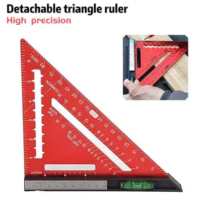 Detachable Aluminum Alloy Triangle Combination Level, Woodworking Layout Tool, Precision Measuring Instrument, Hand Measuring Tool, Durable & Versatile Design, Woodworking Square Protractor