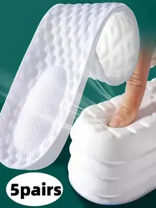 10 Pairs Ultra-Soft Running Shoe Insoles, Shock Absorbing Sole, Shock Absorption Basketball Sole Inserts, Adjustable Arch Support, Size Reduction Available