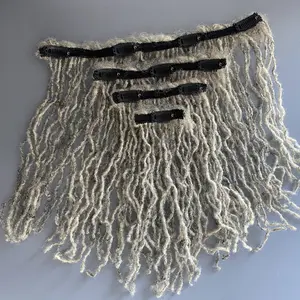 Dreadlock clip in extensions Gray scale
