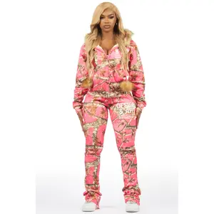 Benita Pink Tree Camo Super Stacked Trackset