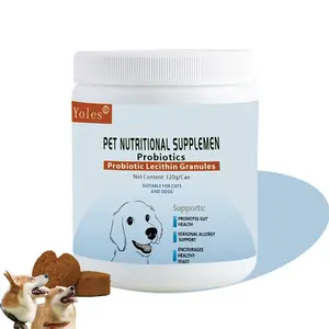 【Flash Sale】Dog Food Topping with Probiotics Meal Enhancers with Vitamins & Minerals, Yeast Soft Chews Madewith a Natural Blend of ingredients for Pet lmmune to Support Diarrhea System Suitable for cats and dogs-120gJar dog food topper