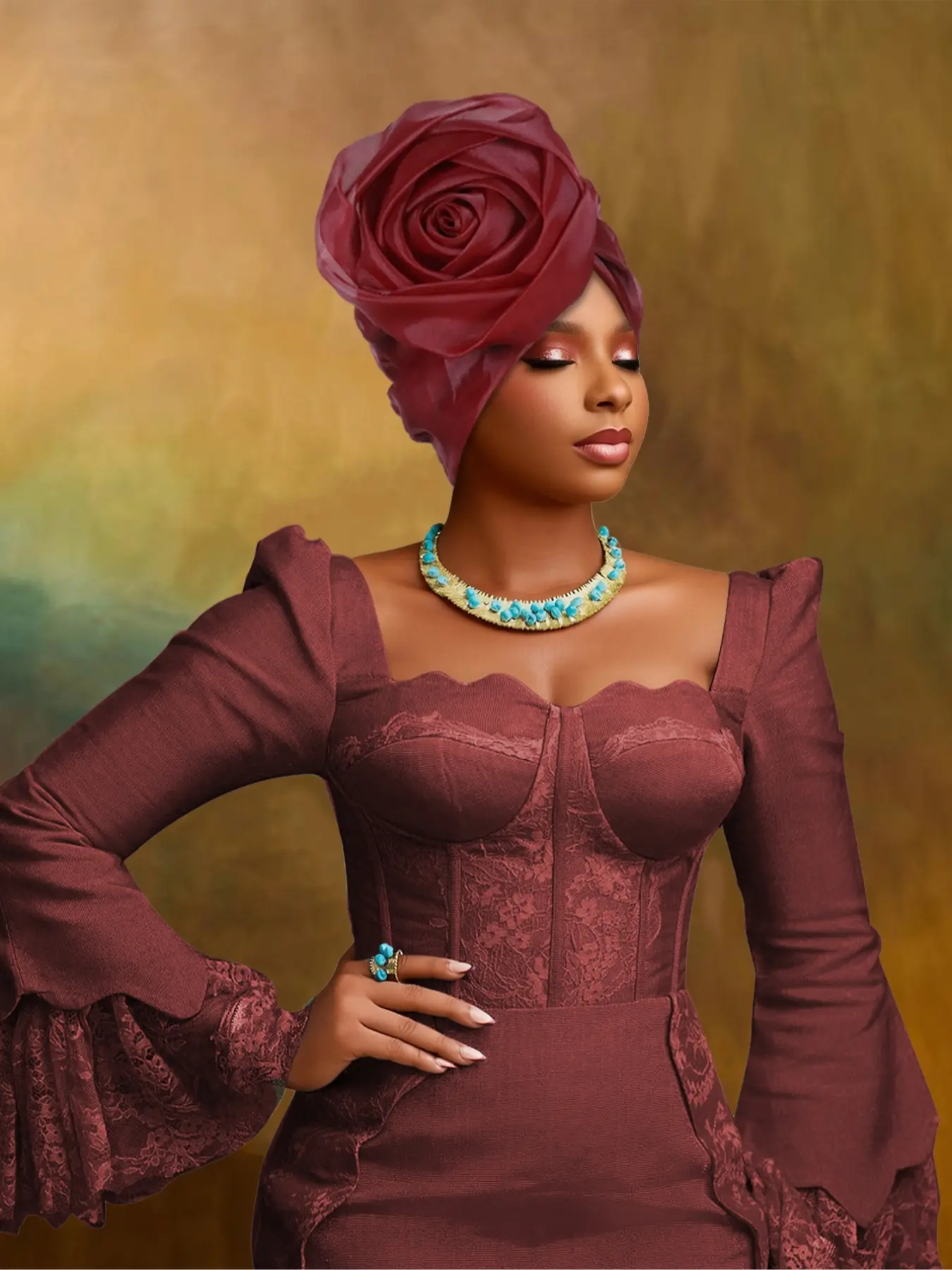 Women's Turban Hat, Fashion Turban, Fitted Design, Multiple Colors Available, Unique Style for Weddings & Celebrations, Bridal Accessory, Bridal Headpiece, All-Season Accessory, Head Wrap