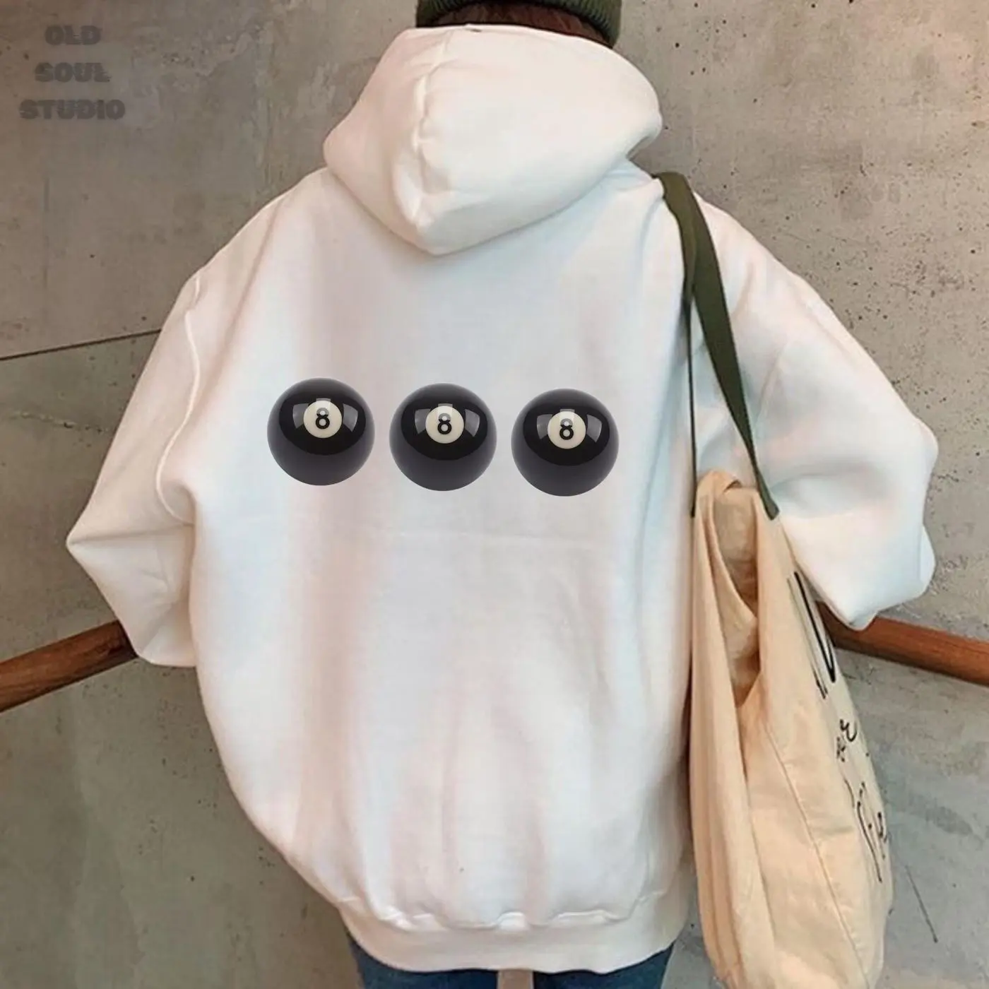 Lucky Black 8 Ball Hoodie, Angel Number 888 Sweatshirt, Y2K Hoodie, Retro 8 Ball Pullover, Vintage Retro Clothes, Y2K Fashion, Unisex Hoodie