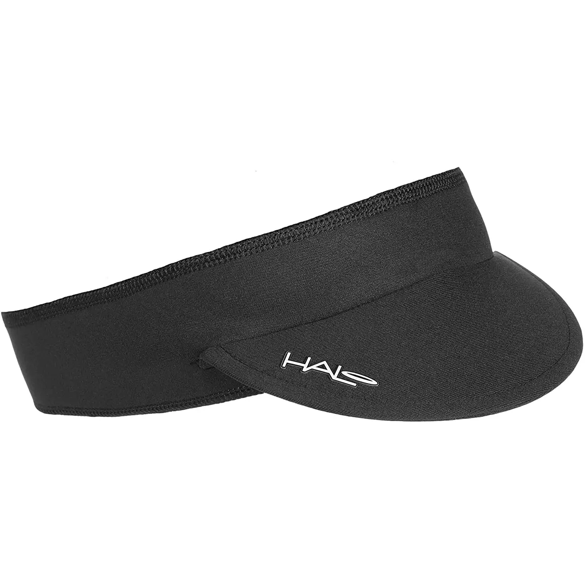 Unisex Adult Halo Visorband Headband, Moisture-Wicking, UV Protection Hair Accessory for Biking Cyclists, 1-Size, Black, Male, Female