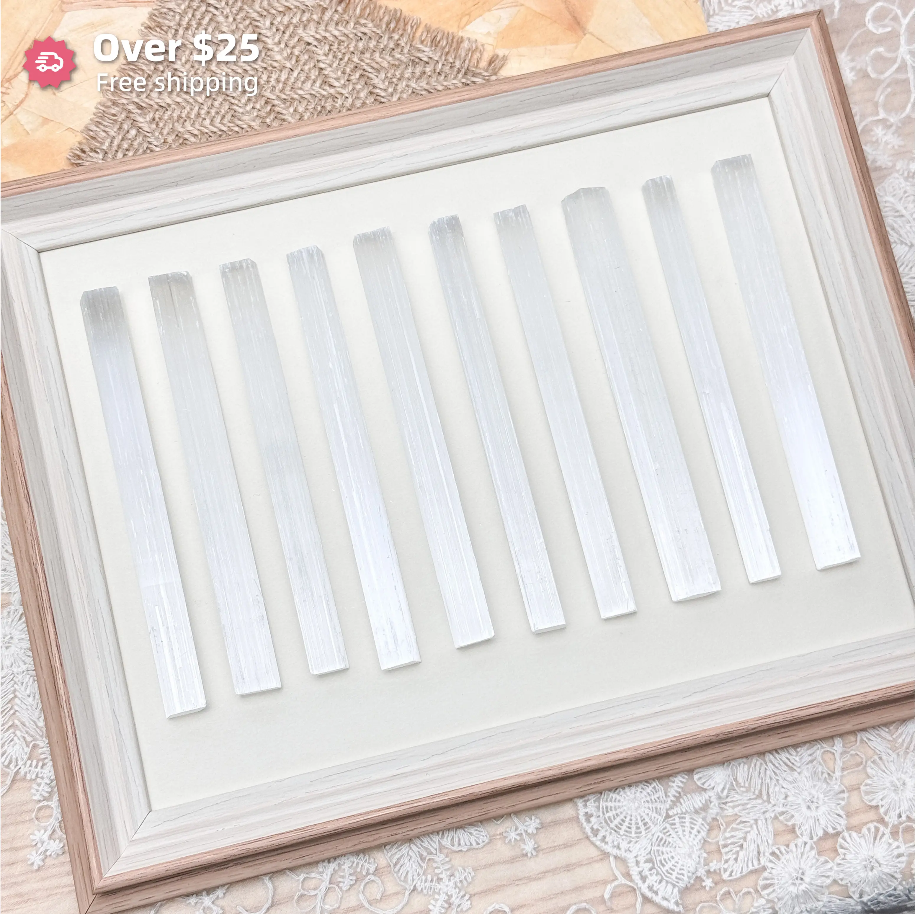 [Video Order]1 Count Selenite Strip/Size:about 10cm/Weight:10g-15g