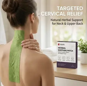 7 pieces per box herbal vertebra support backrest, natural herbal for back and spine relaxation, comfortable warm support, convenient daily heat therapy, perfect for busy lifestyles, home or outdoor use, easy to apply comfort cold flower-shaped style body