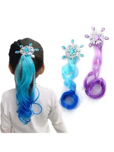 3pcs Bright Snowflake Hairbands with Bow and Braided Decor, Perfect for Holiday Gifts and Daily Use, Vibrant Colors, Ideal Gift