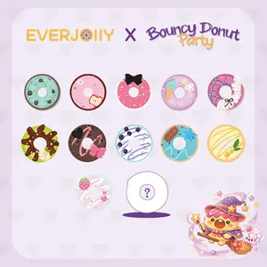 #{EVERJOllY}Bouncy Donut Party[Non-returnable/Non-exchangeable once opened] Slow-rise blind box — stress-relief toy.