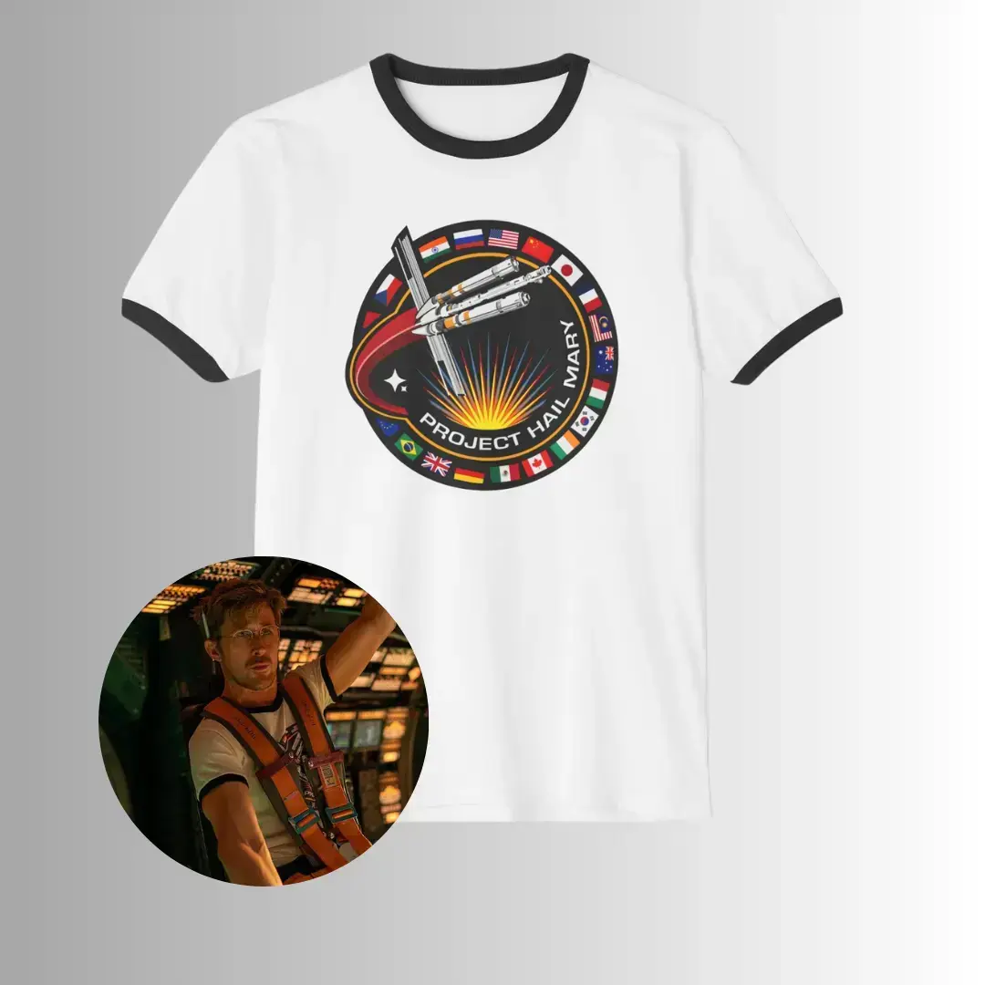 Project Haiil Marry Ringer Tee Mission Patch Shirt