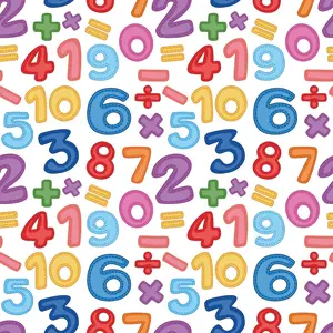 Back To School Elements Pattern 13 Quilting Cotton Fabric