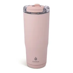 Manna 30 oz Groove Tumbler with Insulated Lid Stainless Steel