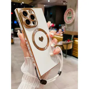 With Phone Charm A New Model Milky Electroplating Magnetic