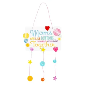 Mother’s Day Button Mobile Craft Kit - Makes 12