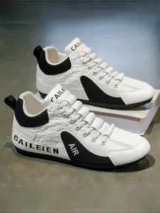 Men's Mid-Height Comfortable Sports Shoes, Casual Outdoor Flat Non-Slip Dad Sneakers, Walking Sneakers, Stylish Low Top Footwear for Everyday Wear, Fashionable Casual Sneakers, All Season Sneakers