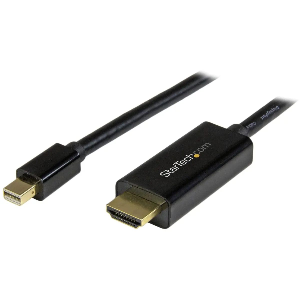 StarTech 3' Mini DisplayPort to HDMI Adapter Cable - Black Computer Accessories, Projector Connector
