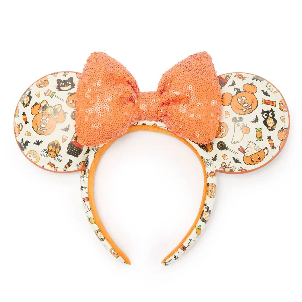 Disney Store Mickey and Minnie Mouse Halloween Ear Headband for Adults