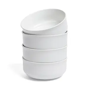 over&back Rimmed 26oz Semi-Matte Stoneware Cereal Bowls
