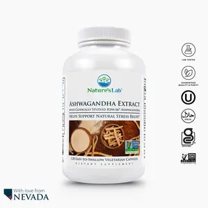 KSM-66 Ashwagandha 600 mg – Organic Root Extract for Stress, Mood & Cortisol Support – 120 Capsules – Adaptogen Supplement for Men & Women – Non-GMO, Gluten-Free