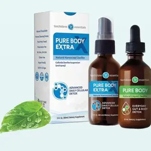 Pure Body Extra 60 mL Touchstone Essentials - Zeolite Detox Pack - Fulvic Detox Pack - DETOX Minerals Dietary Supplement - Healthcare, Vitamin