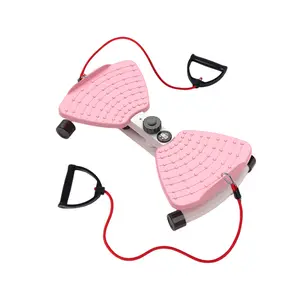 Twist Board Exercise Equipment with Pull Cords, Non-Slip Core Trainer for Home Workout, Balance & Full Body Training