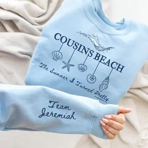 Cousins Beach Sweatshirt, The Summer I Turned Pretty Shirt,Team Jeremiah Summer Vibes Summer Vibe Group Sweatshirt