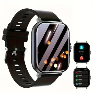 Mother's Day Gift:Threads smartwatch with wireless, wireless call reminder, multifunctional sports watch, USB charging, silicone strap -180mAh battery, suitable for Android phones, unisex, stylish smartwatch Wearable Smartphone