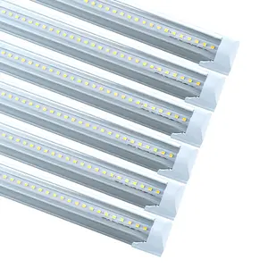 HOLDWILL LED Shop Light, 4FT 24W 6000K Cool White 2640lm Linkable 4 Foot LED Strip Lights, T8 LED Tube Lights for Garage Ceiling with Plug Cable