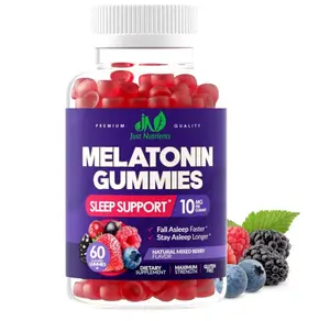 Melatonin 10mg Gummies with 10mg of Melatonin Per Gummy (60 Servings) - Maximum Strength Sleep Support for Adults - Gluten-Free, Non-GMO, Vegetarian, Great Tasting Mixed Berry Flavor - 60 Servings