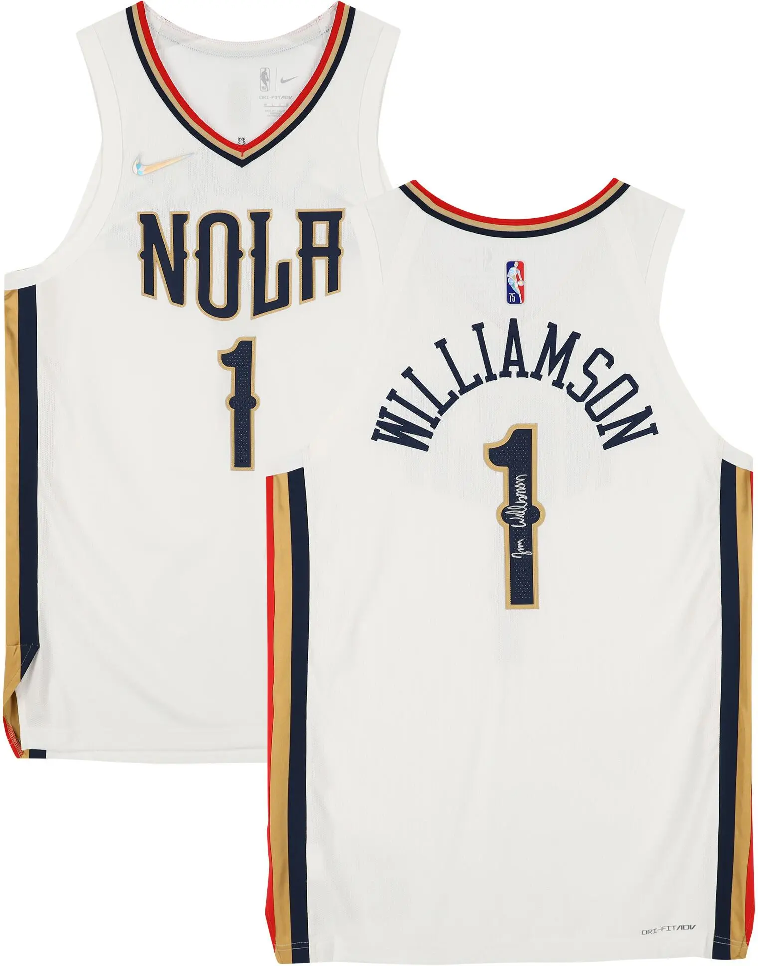 Zion Williamson New Orleans Pelicans Autographed White Nike Mixtape Authentic Jersey - Fanatics Authentic Certified