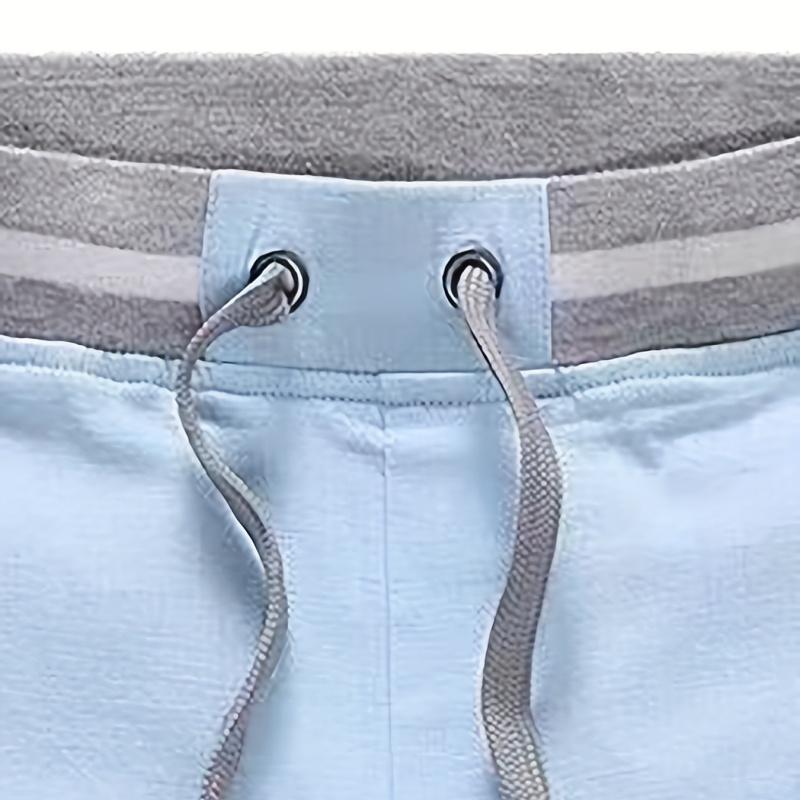 Men&rsquo;s summer casual shorts&mdash;trendy patchwork design, classic versatile fit, mid-length for a leg-flattering look. Suitable for home, walking, vacations, and everyday commuting.