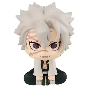 Demon Slayer Anime Q Version Action Figure Set - Kanroji Mitsuri Shinazugawa Sanemi Kawaii PVC Collectible Toy Model Gifts
