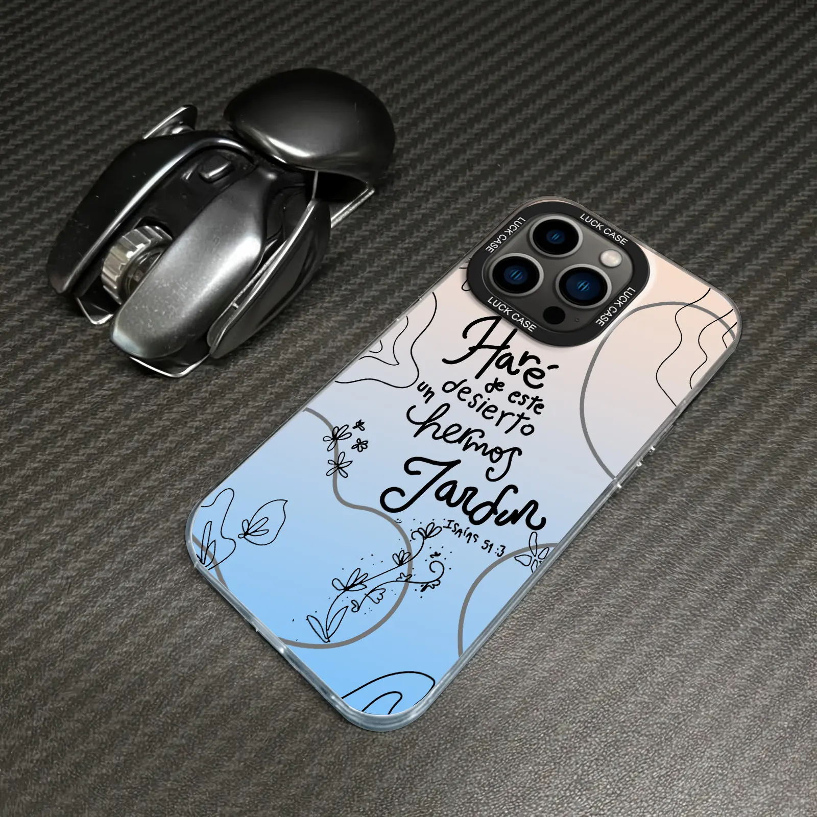 Isaías 51:3 Soft Phone Case for iPhone Samsung Galaxy Case iPhone 17Pro Max Air 16E 15Plus 14 13 12 11 XR XS S25 S24 S23 S22 S21 Phone Case, God's Gift, Creencia, personalidad, Gradiente, Protective Silicone Cover, Protection Durable, Shockproof Drop.JY47
