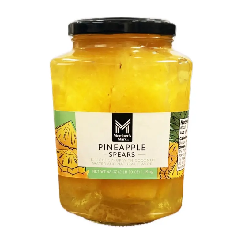 Pineapple Spears in Coconut Water, 42 oz Instant Food