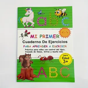 Spanish Alphabet Tracing Workbook, 32 Pages Abc Handwriting Practice, Teacher Recommended Kindergarten Learning Set, Colorful Letters, Visual Learning Tools, Tracing Preschool Books, Preschool Learning Materials, School Supplies