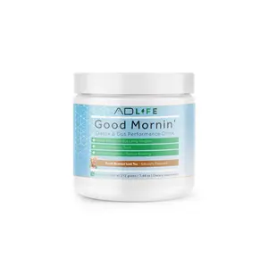 AD LIFE Good Mornin' Gut Detox & Digestion Support Powder with Apple Cider Vinegar L-Glutamine & Aloe Vera for Fast Acting Bloating Relief 24 Servings