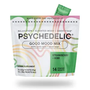 Good Mood Mix Strawberry Kiwi Relaxation Drink Mix with Kava | Mood Support | Caffeine-Free Alcohol Alternative