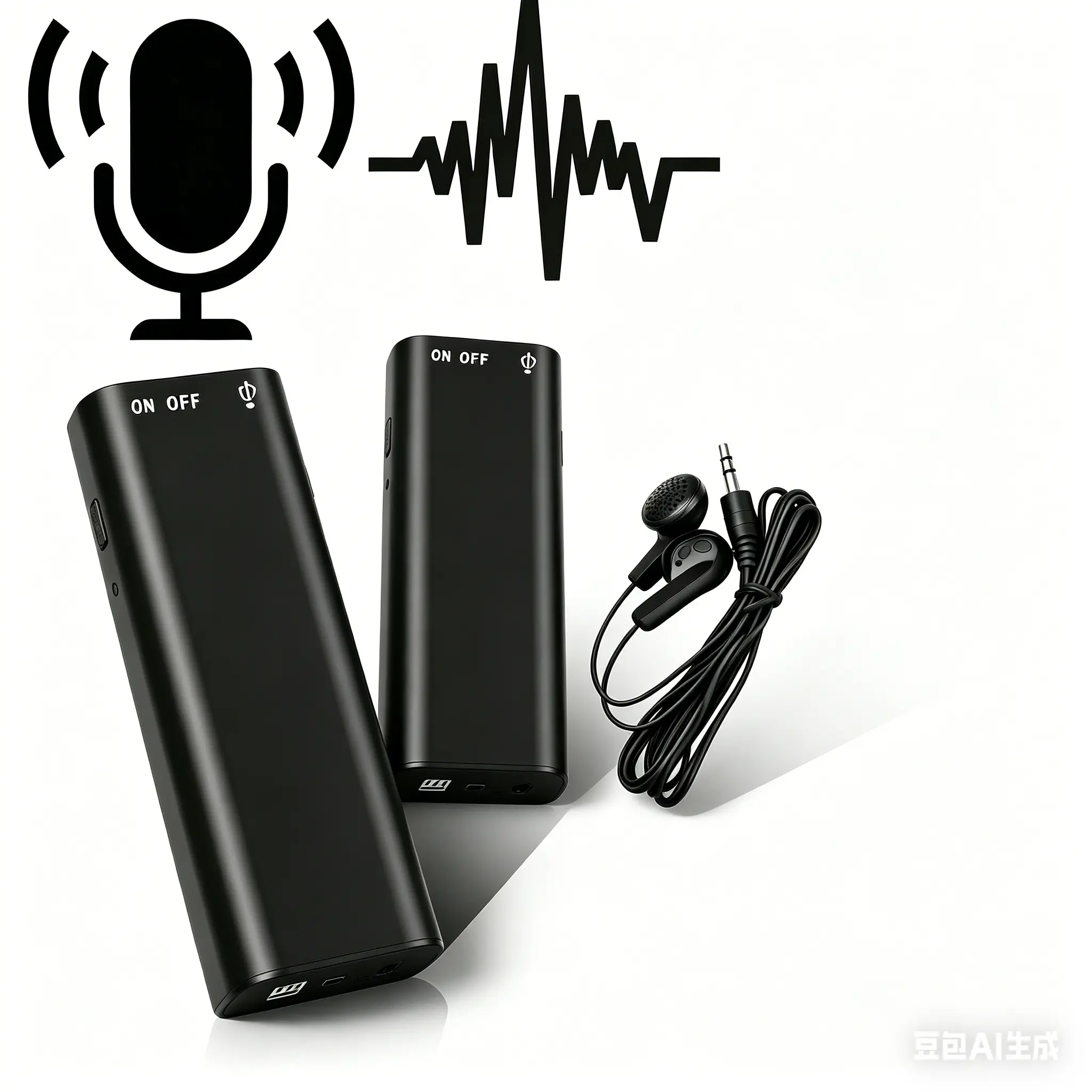 Compact USB Smart Voice Recorder Device - Ultra Slim Mini, Pocket-Sized Portable Noise Canceling Audio Equipment with 3.5 mm Jack, Hidden Voice Recorder for Casual Daily On-The-Go Recording