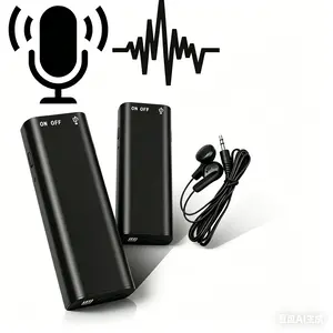 Ultra Slim Mini Voice Activated Recorder, Pocket-Sized Portable Noise Canceling Audio Recorder for On-The-Go Recording