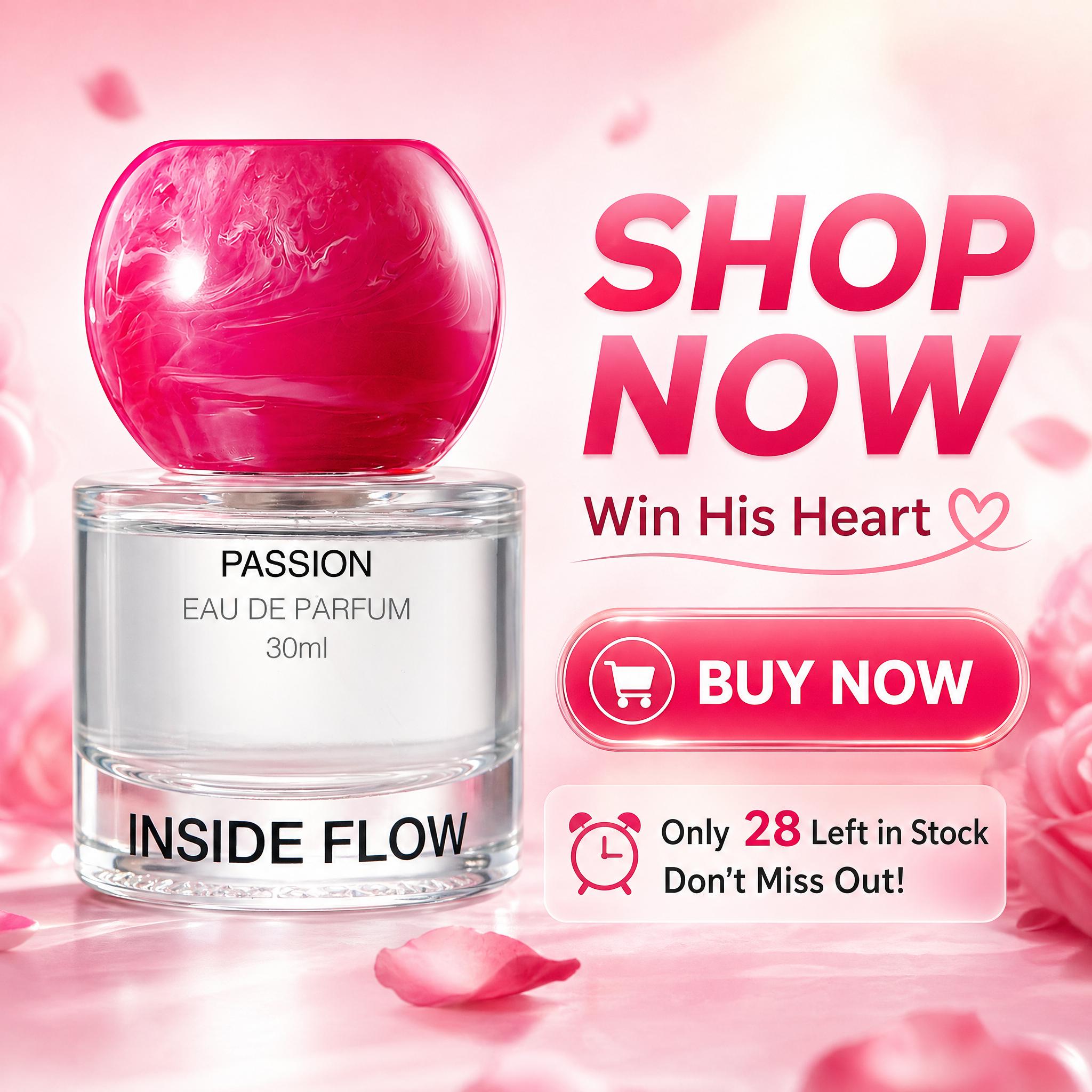 INSIDEFLOW Women's Viral TikTok Fragrance, 92% Of Women Reported More Male Attention
