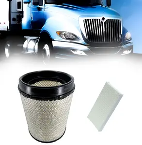 TORQUE Engine Air Filter for International Prostar Transtar Workstar (Replaces International 3551814C1, Fleetguard AF26103, Luber-Finer LAF6663, Baldwin RS4862, Wix 49088) (TR505) (Engine + Cabin)